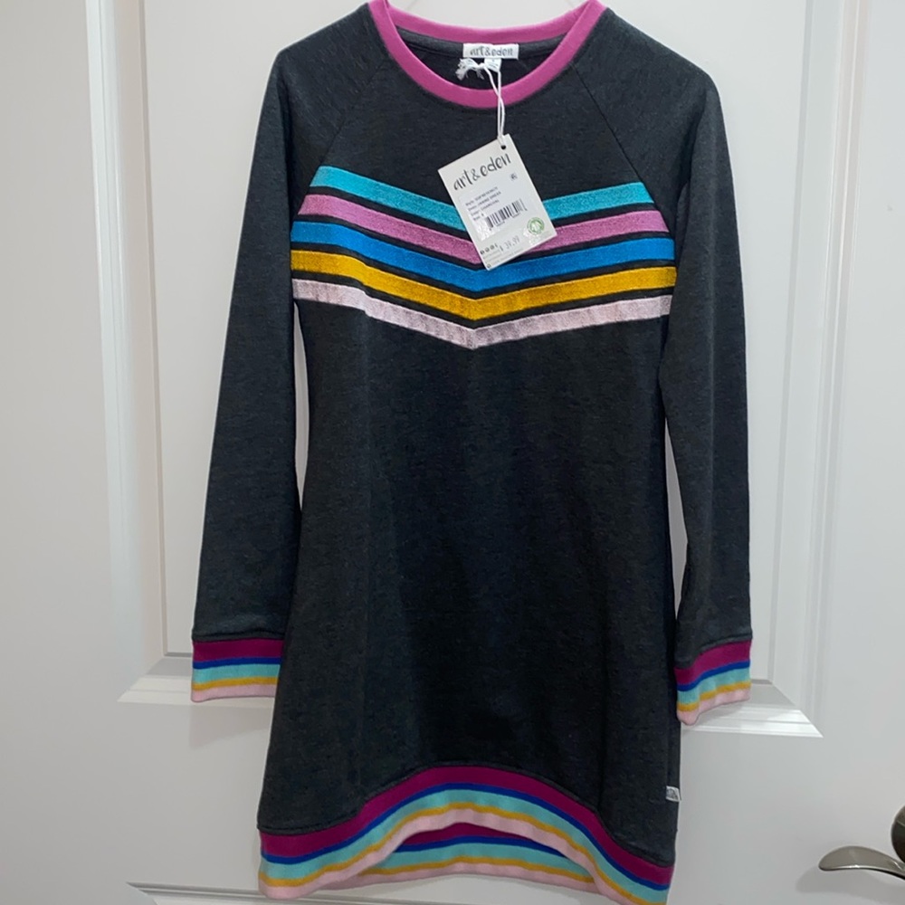 Art & Eden NWT sweatshirt sweater dress organic cotton.